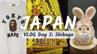 Japan Vacation VLOG: Day 5 - Shibuya | PARCO | Yasukuni Shrine | BAPE | Issey Miyake | Vegan Food