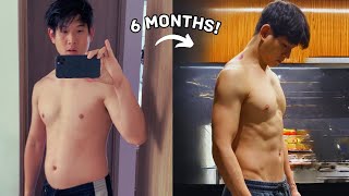 My 6 Month NATURAL Body Transformation | Skinny Fat to Fit | Fitness Tips & Motivation!