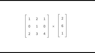 Matrix-vector multiplication animation