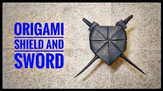 Origami Shield and Sword | Origami tutorial | Paper craft