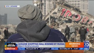 Ukraine shopping mall bombed by Russia