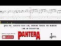 pantera domination 🔴bass tabs notation @chamisbass panterabass chamisbass