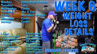 Weight Loss Wednesday ~ Week 6 ~ Workout Schedule & Food Intake