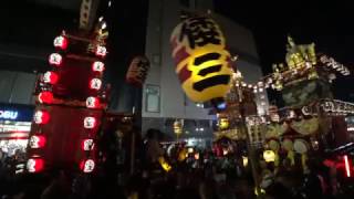 とちぎ秋まつり2016 夜のぶっつけ[ 倭町二丁目 - 室町 - 倭町三丁目 ] - 栃木県栃木市 -