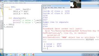 163 Python Removing non static instance variables to the class from outside class Python Programmin