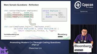 Lightning Talk: Promote Modern C++ Usage With Coding Questions Part 2 - Zhenchao Lin - CppCon 2025