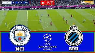 🔴Manchester City vs Club Brugge | UEFA Champions League live football match online today | Pes 21