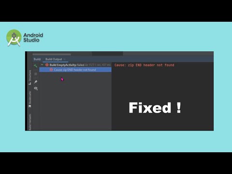 Android Studio Build Gradle Error Zip End Header Not Found Fix Video Android Studio Build Gradle Error Zip End Header Not Found Fix Video