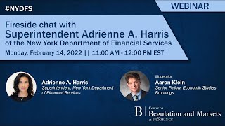 Fireside chat with Superintendent Adrienne  Harris of the New York Department of Financial Services