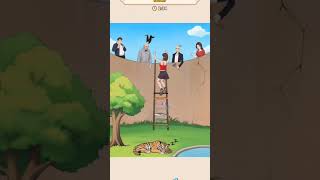 Brain Puzzle: Tricky Quest Level 13 Tiger Escape Solution //Walk Through