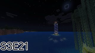 Minecraft Hardcore Bedrock Edition | Let There Be a Lighthouse | S3: Episode 21