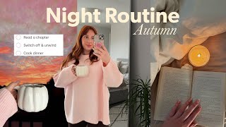 FALL NIGHT ROUTINE 🌙 🍂 peaceful & cozy, slow self care | aesthetic vlog