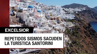 Abandonan miles la isla griega de Santorini por actividad sísmica