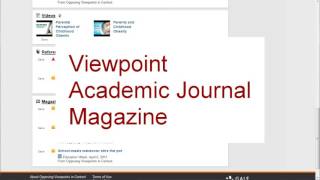 #3 Setting Search Rules: Limiters, Opposing Viewpoints