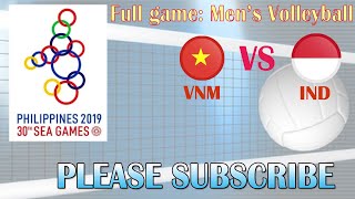 Full game | Vietnam Vs Indonesia | Men's Volleyball | Sea games 2019 | Dec 02, 2019