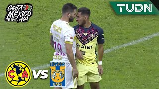 ¡Se calientan! Gignac se encara con Cáceres  | América 0-0 Tigres | Grita México BBVA AP2021 | TUDN