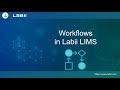 Labii tutorial: Workflows in Labii LIMS