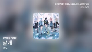 이 악몽에서 깨어나 흘러 버린 슬픔은 감춰 / IRISE - 날개 [Color Coded Lyrics,가사]