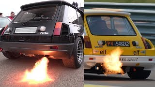 Renault 5 Turbo FLAMETHROWER!! Antilag & backfire, launch & engine sound