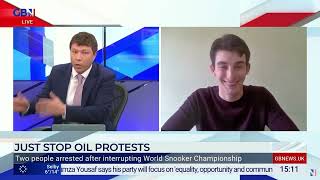 Alex de Koning  talks with Patrick Christy | GB News | 18 April 2023 | Just Stop Oil