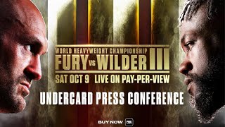 Tyson Fury vs Deontay Wilder III: Undercard Press Conference | PBC ON FOX