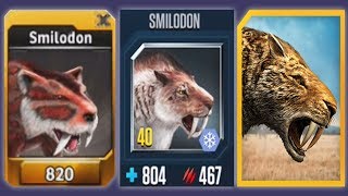 SMILODON - Jurassic Park Builder Vs Jurassic World The Game Vs Jurassic World Alive