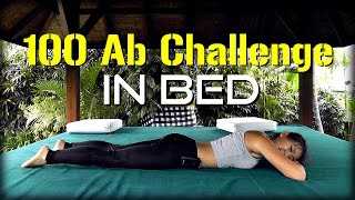 4-Week 100 Ab Challenge in Bed! (Strong Core, Flat Tummy)