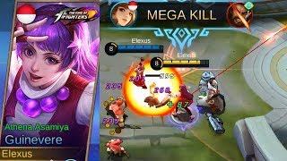 Guinevere Special King of Fighter Skin Athena Asamiya Gameplay - Mobile Legends