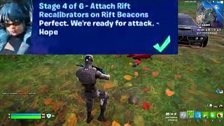 Attach Rift Recalibrators on Rift Beacons Fortnite