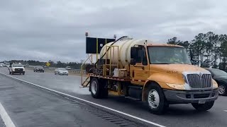 Georgia DOT treats highways, bridges with brine ahead of dangerous winter storm