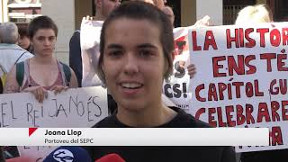 #SoAmbient: Una trentena d’estudiants es concentren a Tortosa en protesta per la sentència