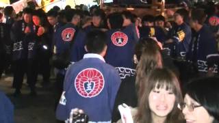 2015年枚岡祭り五條太鼓台宮出10月15日本宮