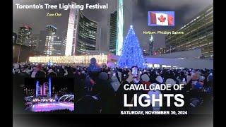 Cavalcade of Lights 2024 — Visit Nathan Phillips Square (TORONTO Ranked World Best for 2025) CANADA