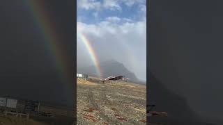 Different encounters of Rainbow #Iceland #shortvideo