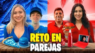 SIENDO UN COLOR EN LA PLAYA 🦋💙🎈🐙 | Hermanas JM