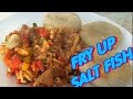 Fry Up Salt Fish Served With Cornmeal Dumpling Jamaican Style! | Recipes By Chef Ricardo