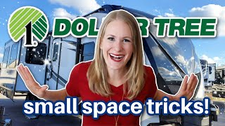 14 *BEST* DOLLAR TREE FINDS to organize a small kitchen! 💚 (RV declutter and makeover in action!)