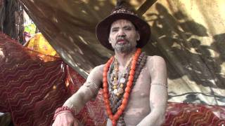 DHUNICAST Interview with Naga Baba Sri Gajendra Giri Ji at 2010 Hardwar Maha Kumbh Mela Part 1