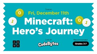 CodeBytes Episode 5 with Hadi - Minecraft: Hero’s Journey