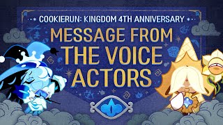 CookieRun: Kingdom 4th Anniversary｜Message From The Voice Actors 💌