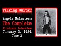 Yngwie Malmsteen: The Complete 1984 Alcatrazz Interview - Tape 2