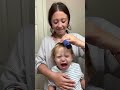 rustyn hairbrush funny babyboyfun cutebaby hair