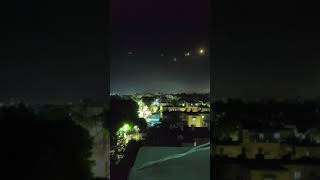 Israel Iron Dome in action *Recorded Alarm*