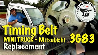 Mini Truck Timing Belt Replacement Mitsubishi 3G83 - Farm Mechanic Fix! #diymechanics #timingbelt