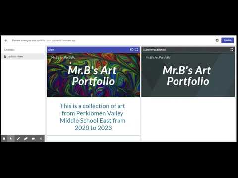 How To Create A Digital Portfolio In Google Sites - YouTube