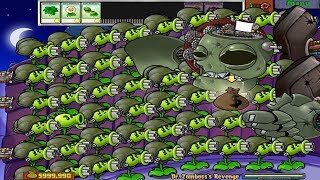 999 Gatling Pea vs Dr. Zomboss Epic Hack 100% Plants vs Zombies