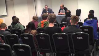 Gareth Evans \u0026 Robert Milazzo @ MCM Comic Con 25/10/15 discussing Impact of postmodern digital media