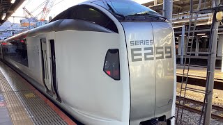 E259系特急成田エクスプレスＮＥＸ大船行き品川駅到着