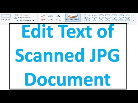 How to edit photos and scanned documents without using software, Ms Paint tip