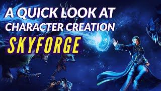 SKYFORGE | Character Creation